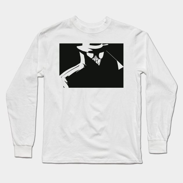 Abstract Masked Detective Inverted Long Sleeve T-Shirt by Cerberus4444
